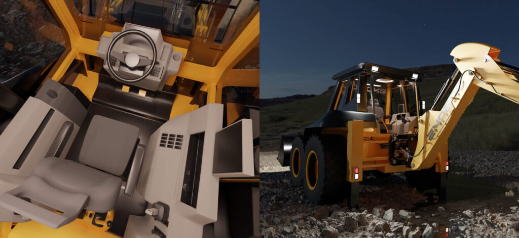 off-highway interior lighting Endego Industrial and agricultural machinery sector